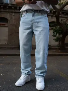 Powerlook Men Light Blue Baggy Fit Jeans