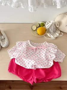 StyleCast x Revolte Girls Printed Pure Cotton Top with Shorts