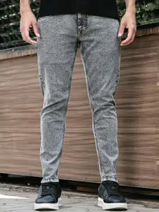 WROGN Men Comfort Skinny Fit Mid-Rise Heavy Fade Jeans