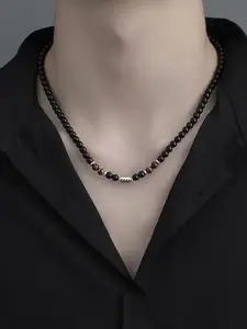 StyleCast x Revolte Silver-Plated Artificial Beaded Minimal Necklace