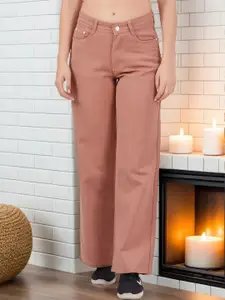 DressBerry Women Bootilicious Wide Leg High-Rise Stretchable Jeans