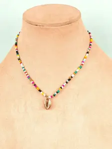 Crunchy Fashion Women Gold-Plated Handcrafted Necklace