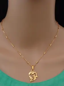 Ramdev Art Fashion Jwellery Gold-Plated Brass Necklace