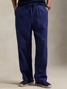 Polo Ralph Lauren Men Solid Relaxed Fit Mid-Rise Trouser