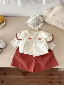 StyleCast x Revolte Girls Colourblocked Top With Shorts