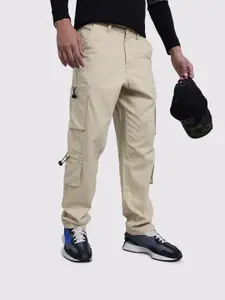 The Roadster Life Co. Men Mid-Rise Pure Cotton Relaxed Fit Cargos