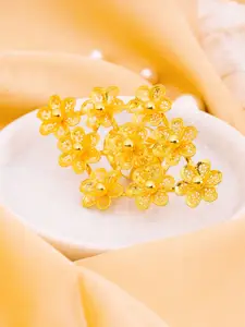 Manikya Gold-Plated Adjustable Finger Ring