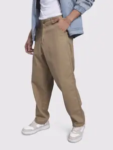 The Roadster Life Co. Men Pure Cotton Relaxed Fit Chinos