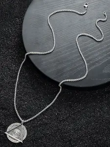 StyleCast x Revolte Stainless Steel Silver-Plated Minimal Necklace