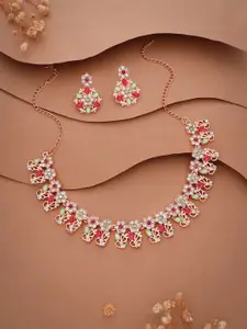 Anouk Gold-Plated Earring & Necklace Set