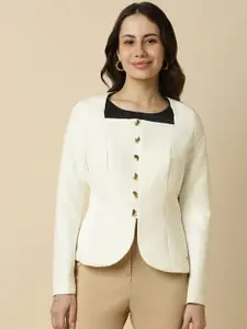Allen Solly Woman Allen Solly Women Single Breasted Blazer