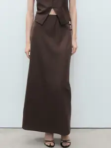 MANGO Mid-Rise Maxi Straight Skirt