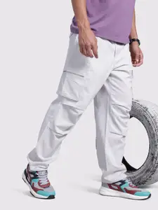 The Roadster Life Co. Men Relaxed Fit Parachute Trousers