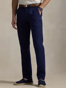 Polo Ralph Lauren Men Straight-Fit Mid-Rise Cotton Trousers