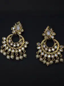 FASHION EMPIRE Teardrop Shaped Chandbalis Earrings