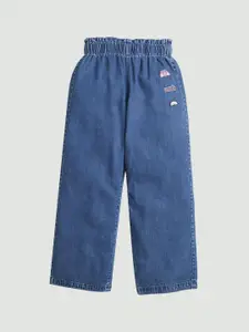 Tiny Girl Girls Wide Leg Mid-Rise Embellished Jeans