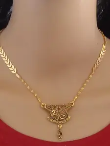 Ramdev Art Fashion Jwellery Gold-Plated Brass Necklace