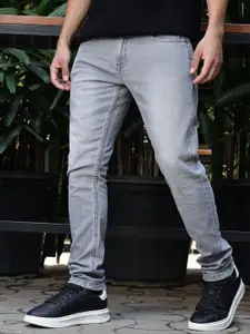 WROGN Men Comfort Slim Fit Mid-Rise Jeans