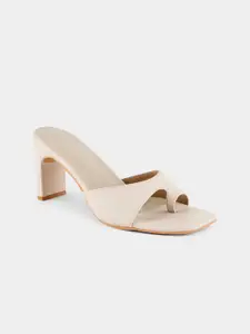 20Dresses Women PU Work Block Peep Toes with Buckles