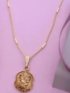 Ramdev Art Fashion Jwellery Gold-Plated Brass Necklace