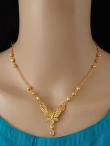 Ramdev Art Fashion Jwellery Gold-Plated Brass Necklace