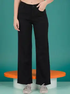 DressBerry Women Bootilicious Wide Leg High-Rise Stretchable Jeans