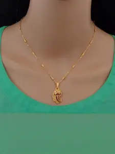 Ramdev Art Fashion Jwellery Gold-Plated Brass Necklace