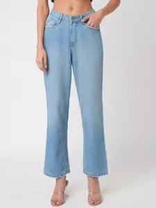 Kraus Jeans Women Straight Fit High-Rise Jeans