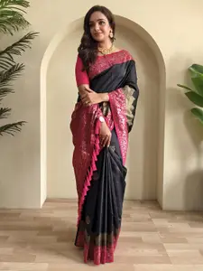 DEVATITHI Elegant Zari Silk Sarees with Designer Borders