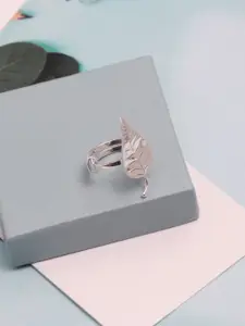 LeCalla Silver-Plated Adjustable Finger Ring