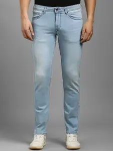 Louis Philippe Jeans Men Slim Fit Mid-Rise Heavy Fade Stretchable Jeans