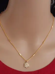 Ramdev Art Fashion Jwellery Gold-Plated Brass Necklace