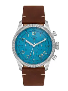 SANTA BARBARA POLO & RACQUET CLUB Men Dial & Leather Straps Analogue Watch SB.8.10008-4