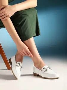 Nautica Women Leather Horsebit Loafers