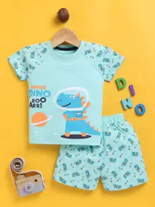 Toonyport Boys Printed T-shirt with Shorts