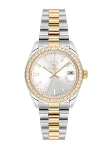 SANTA BARBARA POLO & RACQUET CLUB Women Dial & Stainless Steel Straps Analogue Watch