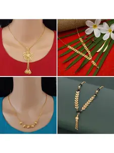 Ramdev Art Fashion Jwellery Gold-Plated Brass Necklace