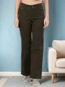 DressBerry Women Bootilicious Wide Leg High-Rise Stretchable Jeans