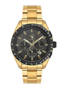 SANTA BARBARA POLO & RACQUET CLUB Men Stainless Steel Bracelet Style Straps Analogue Watch