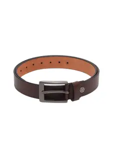 Metronaut Men Solid Leather Formal Tang Belt