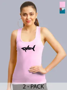FBAR Women Pack of 2 Print Cotton Tank Top