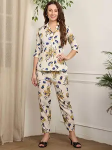 Moda Rapido Printed Shirt With Shorts Co-Ords