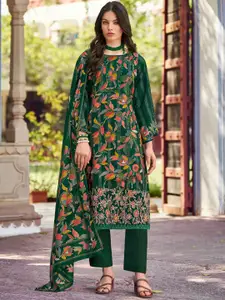 Stylee LIFESTYLE Embroidered Pure Silk Unstitched Dress Material