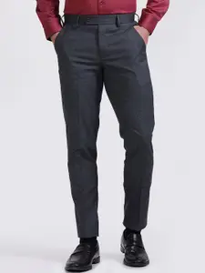 INVICTUS Men Cotton Mid-Rise Slim Fit Trousers