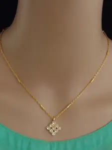 Ramdev Art Fashion Jwellery Gold-Plated Brass Necklace