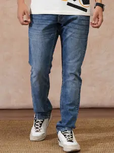 WROGN Men Comfort Regular Fit Mid-Rise Light Fade Non Stretchable Jeans