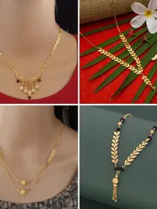 Ramdev Art Fashion Jwellery Gold-Plated Brass Necklace