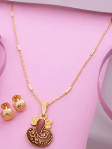 Ramdev Art Fashion Jwellery Gold-Plated Brass Necklace