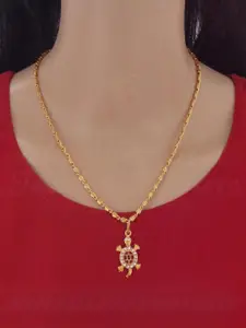Ramdev Art Fashion Jwellery Gold-Plated Brass Necklace
