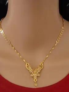 Ramdev Art Fashion Jwellery Gold-Plated Brass Necklace